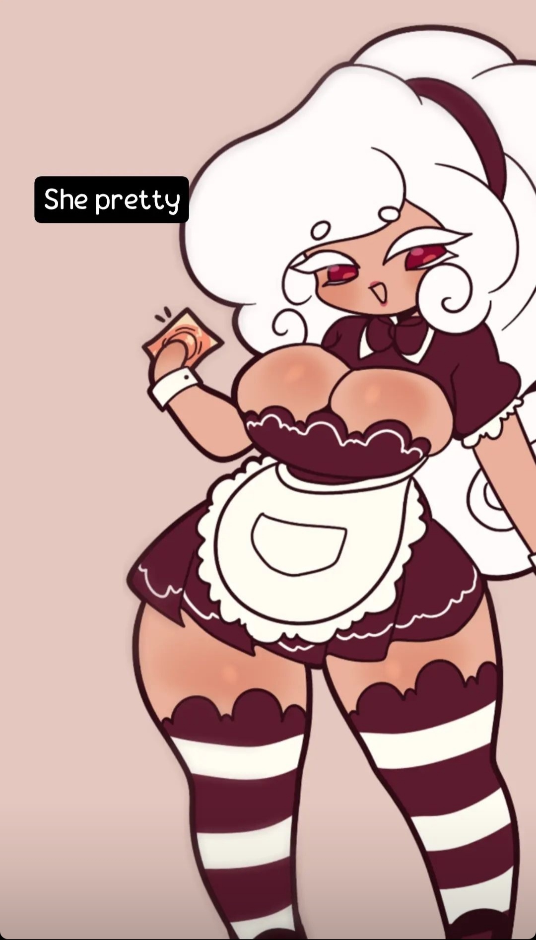 asshushie, big breasts, breasts, cookie, cookie run, cookie run kingdom, cookie run ovenbreak, female, huge breasts, large breasts, luvanely, oc, original, original artwork, original characters, tagme, wide hips