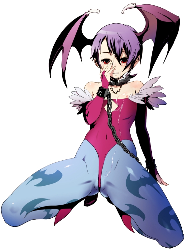 clothing darkstalkers flat_chest head_wings lilith_aensland nagasawa_shin pettanko succubus tagme