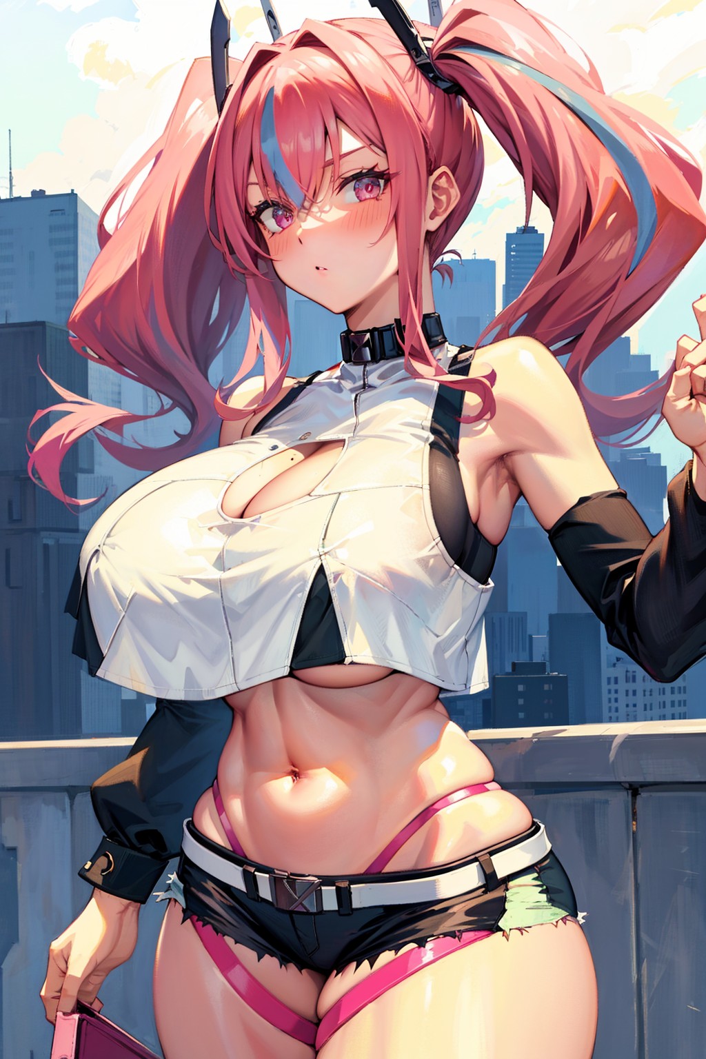 1girls, ai generated, azur lane, bremerton (azur lane), curvy, curvy body, curvy female, female, female focus, female only, hi res, pink hair, solo female, solo focus, stable diffusion, voluptuous, voluptuous female