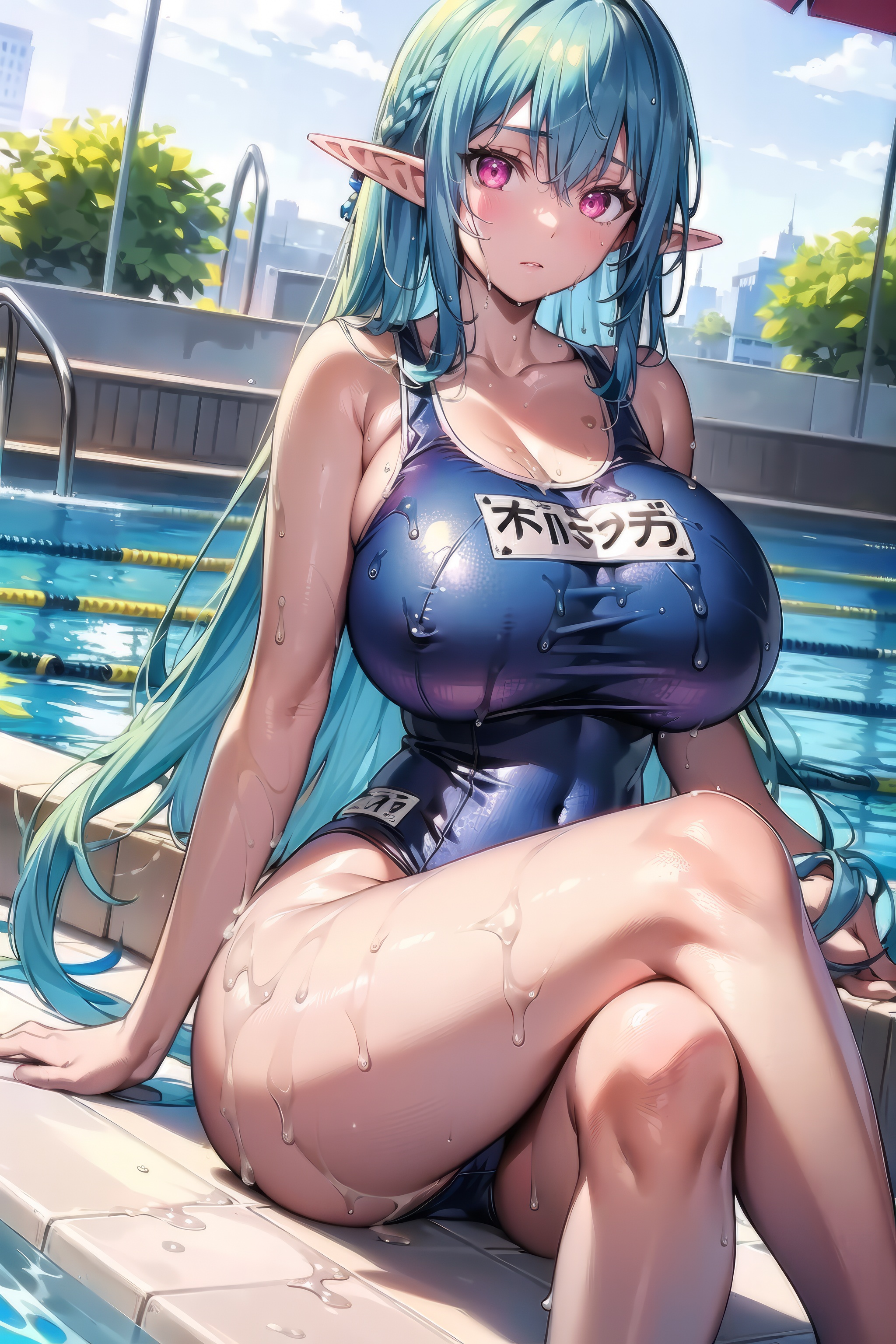 1girls, 2023, ai generated, anime nose, breasts, breasts bigger than head, clothed female, curvaceous, curvy body, curvy figure, elf, elf female, female, female focus, female only, huge breasts, pointy ears, stable diffusion, voluptuous, voluptuous female