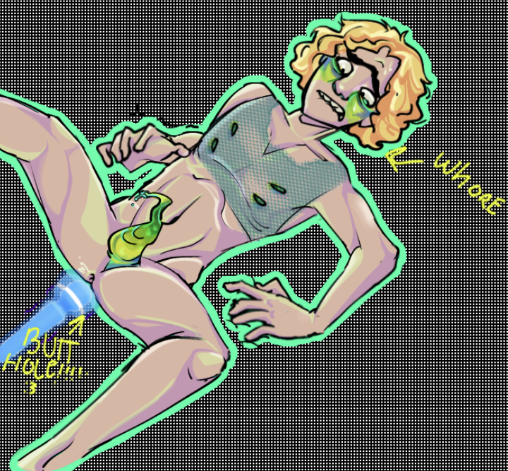 alien alien_humanoid birthday_gift blush fishnet solo superjail tentacle the_twins vibrator