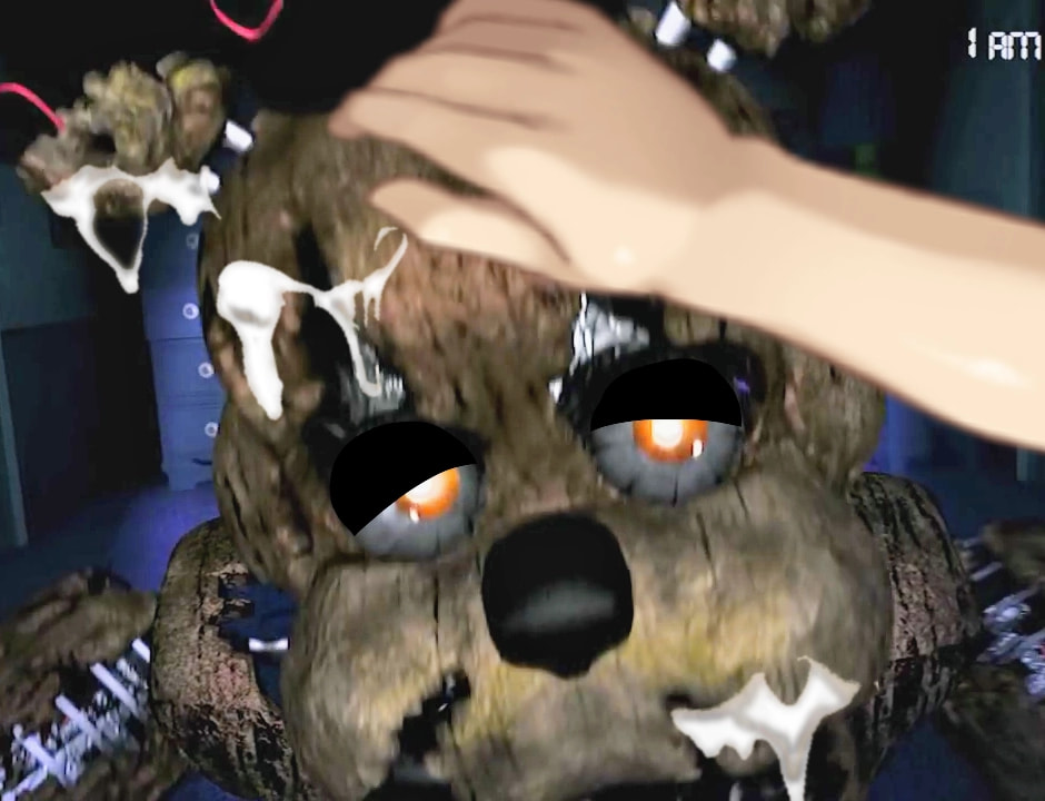 edit five_nights_at_freddy's five_nights_at_freddy's_4 freddy_(fnaf) gay irrumatio nightmare_freddy semen semen_on_face tagme