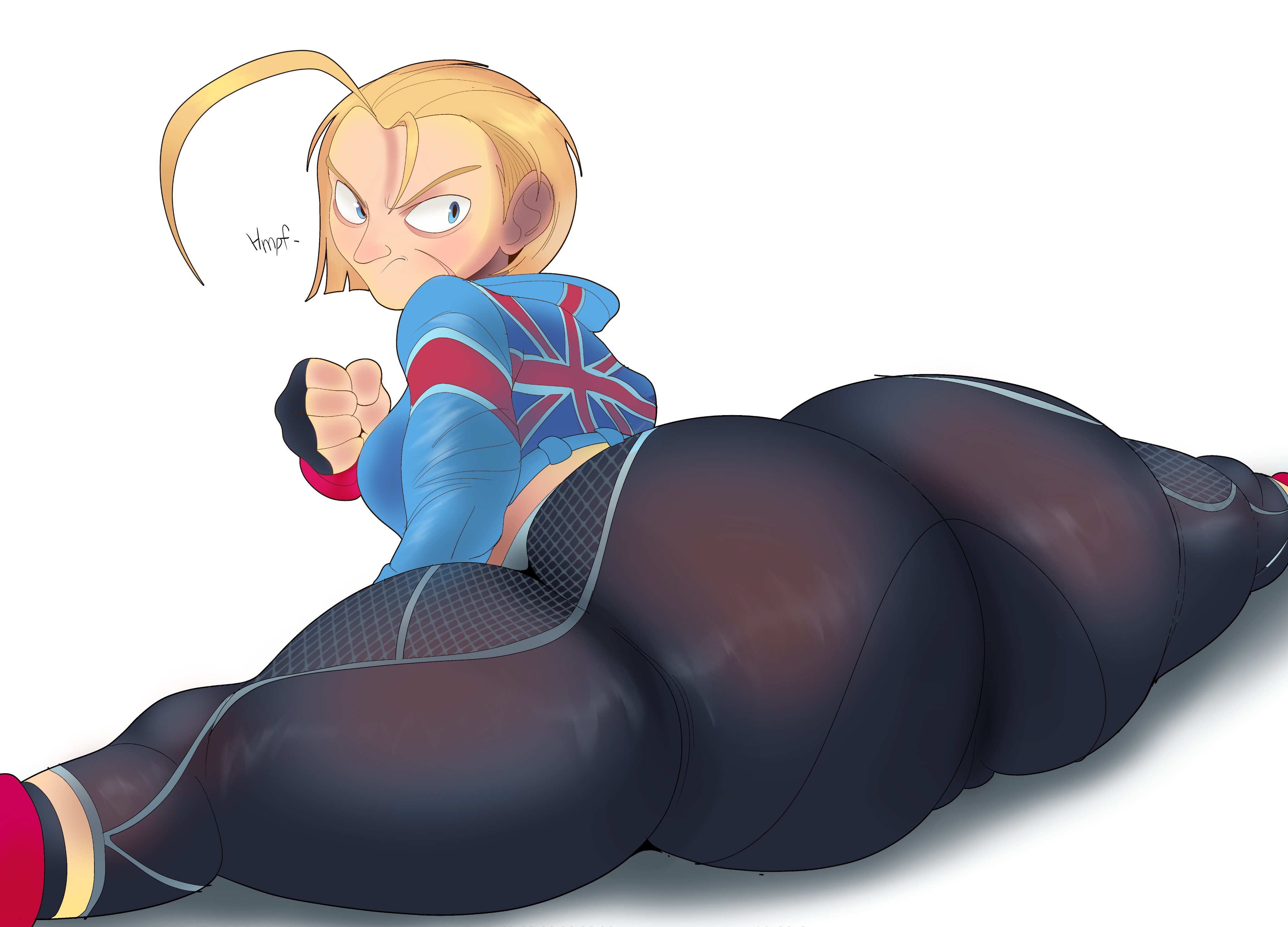1girls, angry, angry face, ass, ass focus, barrybbeesly, big ass, big butt, bubble ass, bubble butt, caked up, cammy white, capcom, cheesecake, fat ass, fat butt, female, female only, fully clothed, huge ass, huge butt, solo, splits, street fighter, street fighter 6, thick ass, thick butt, thick thighs