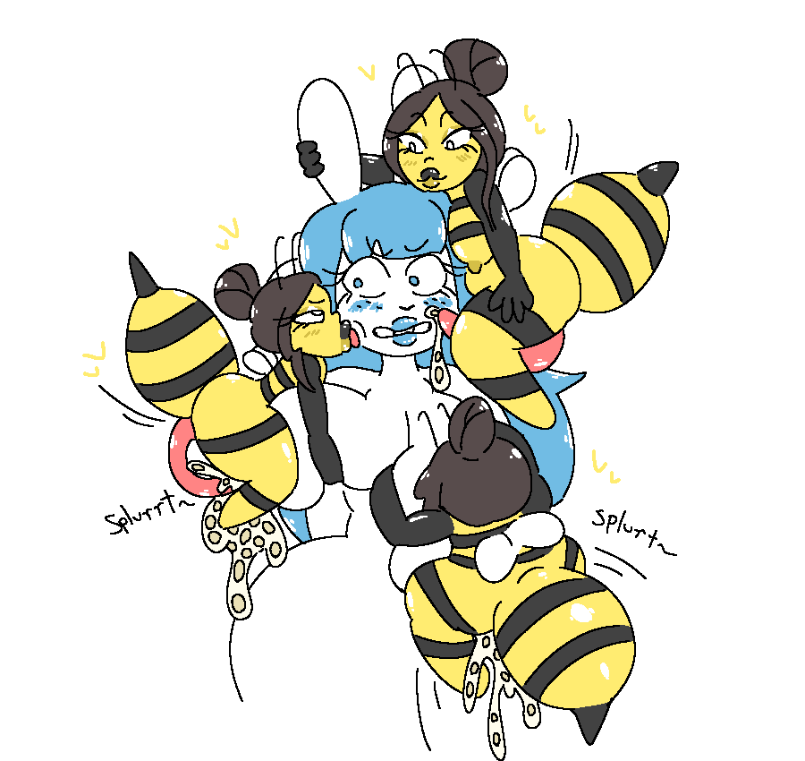 4futas anthro bee bee_girl blue_hair breast_impregnation brown_hair bunny bunny_girl curvy egg_implantation egg_laying excessive_cum furry futa_on_futa futa_only futanari gangbang gangrape group group_sex hair_bun impregnation insect_girl insect_humanoid insects licking licking_face long_hair milkbuni milkbuni_(character) nipple_egg_implantation nipple_fucking nipple_impregnation nipple_oviposition nipple_penetration nipple_play oviposition ovipositor penis_on_face rape seedbed shortstack tied_hair