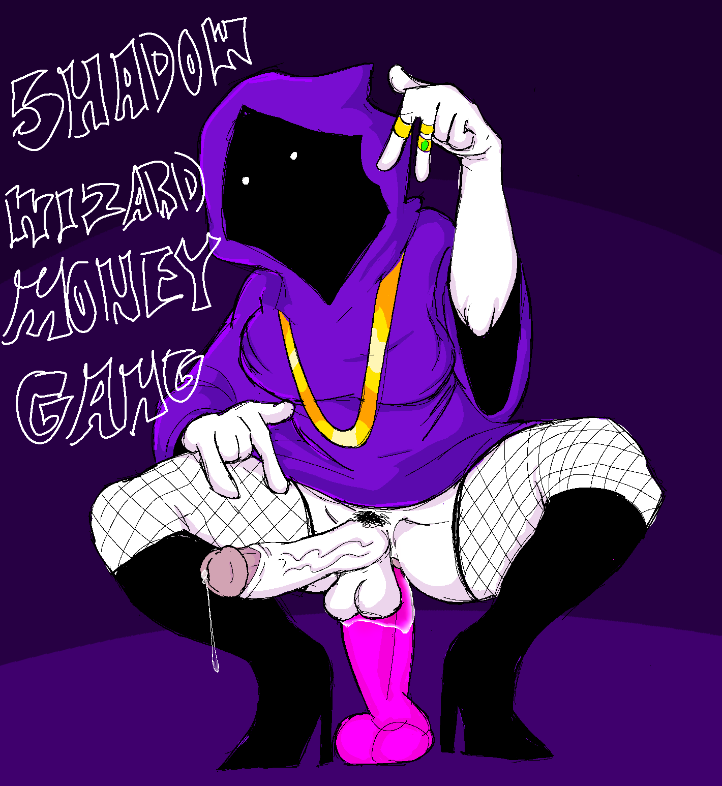 1futa alternate_version_available balls big_penis bottomless breasts clothed clothing dildo doodled4wg english_text erection full-package_futanari futa_only futanari humanoid humanoid_penis masturbation meme partially_clothed penis self_upload shadow_wizard_money_gang solo squatting text thighhighs vaginal_insertion