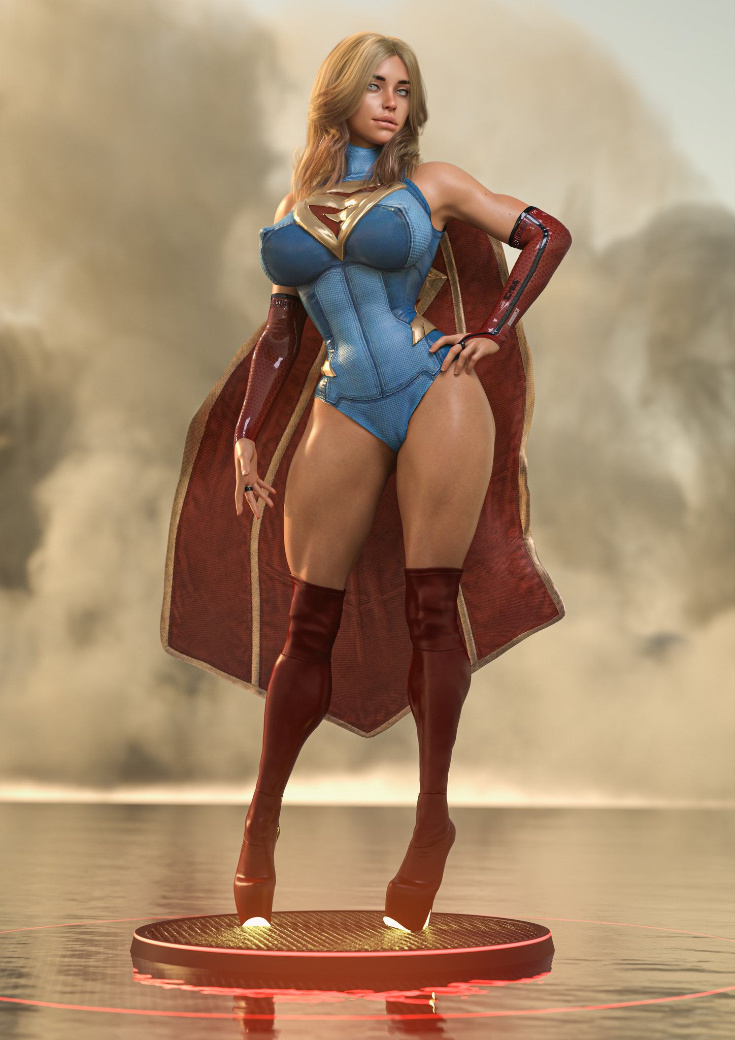 1girls, 3d, alien, alien girl, alien humanoid, alien look like human, athletic, athletic female, big breasts, breasts, busty, chest, cleavage, curvaceous, curvy, curvy figure, dc, dc comics, digital media (artwork), eyebrows, eyelashes, eyes, female, female focus, female only, fit, fit female, glowing heels, hair, hero, high heel boots, high heels, hips, hourglass figure, huge breasts, human, humanoid, injustice 2, kara danvers, kara zor-el, kryptonian, large breasts, legs, light skin, light-skinned female, lips, lower body, mature, mature female, platform heels, supergirl, superhero, superheroine, superman (series), thejaderabbit, thick, thick legs, thick thighs, thighs, toned, toned female, top heavy, upper body, voluptuous, waist, wide hips
