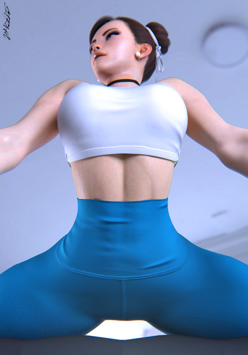 1girls, 3d, asian, asian female, ass, athletic, athletic female, big ass, big breasts, breasts, busty, capcom, chinese, chinese female, chun-li, cleavage, curvaceous, curvy, curvy figure, digital media (artwork), eyebrows, eyelashes, eyes, female, female focus, female only, fit, fit female, fully clothed, hair, hips, hourglass figure, huge ass, huge breasts, human, large ass, large breasts, legs, light skin, light-skinned female, lips, mature female, solo, str4hl, straight, street fighter, street fighter 6, thick, thick legs, thick thighs, thighs, top heavy, upper body, voluptuous, waist, wide hips