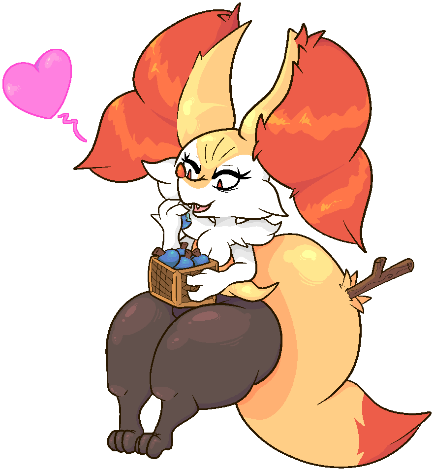 braixen no_humans pokémon_(species) pokemon pokemon_(species) sweet_dull thick_thighs wide_hips