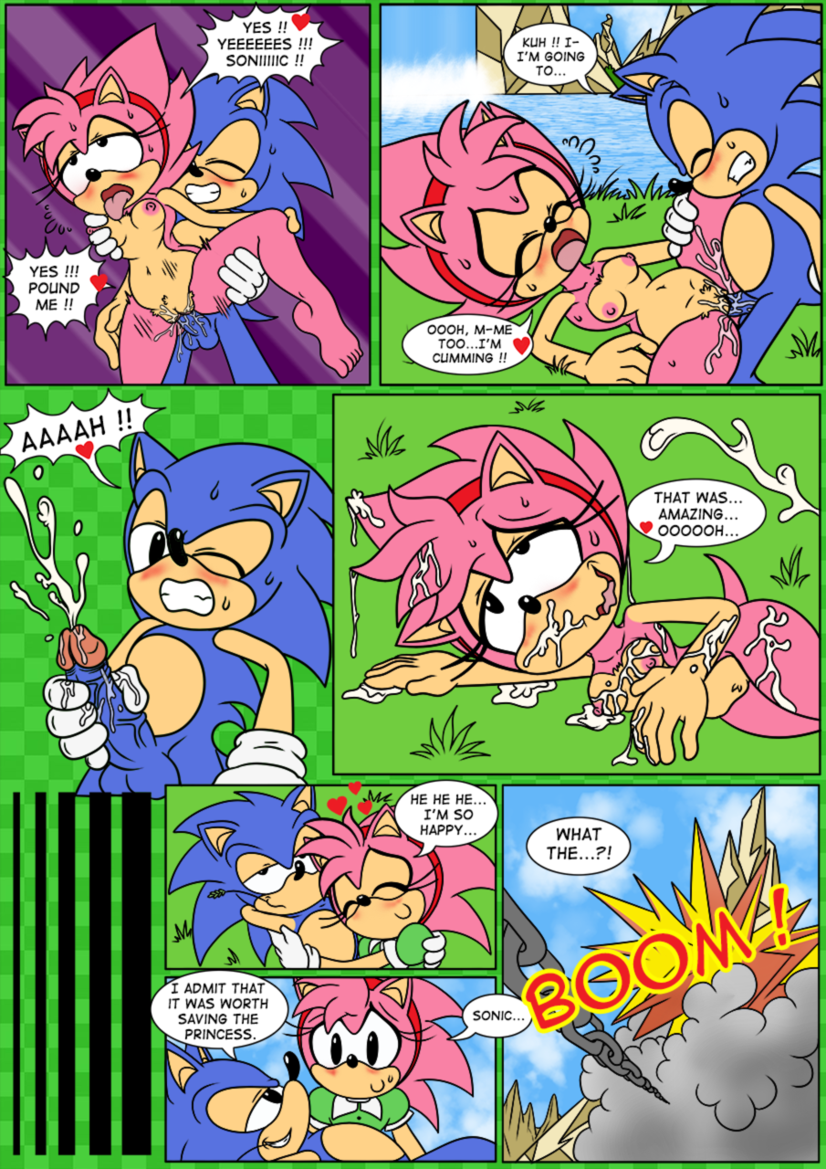 1boy 1girls amy_rose anthro barefoot bodily_fluids classic_amy_rose classic_sonic classic_sonic_(universe) comic cum cum_on_body duo ejaculation eulipotyphlan exposed_torso feet female footwear genital_fluids genitals handwear hedgehog hi_res humanoid_feet male male/female mammal nude penetration penile penile_penetration penis penis_in_pussy pussy raianonzika sega sonic_(series) sonic_the_hedgehog sonic_the_hedgehog_(series) toes too_horny vaginal vaginal_penetration