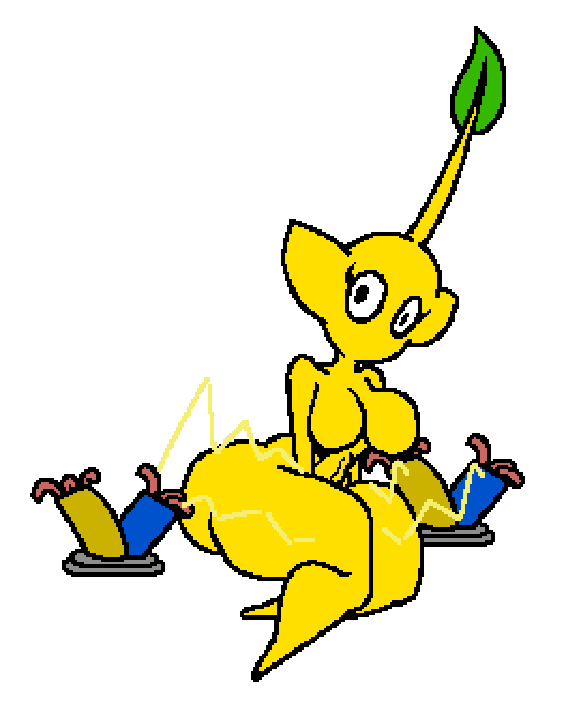 1girls barefoot breasts completely_nude completely_nude_female electricity female female_only full_body keelgabeytheart looking_at_viewer naked naked_female nude nude_female pikmin pikmin_(species) solo solo_female wire wires yellow_body yellow_pikmin