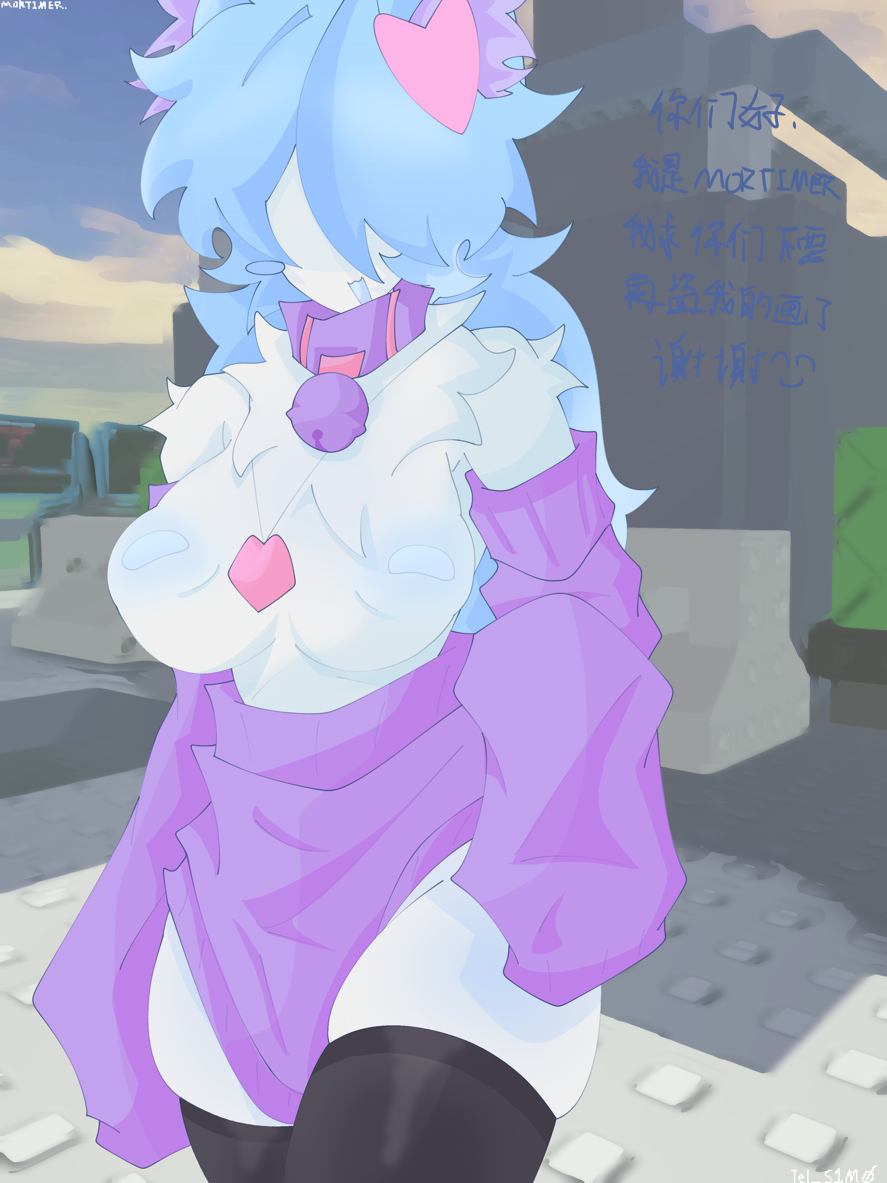 1girls, areolae, breasts, breasts out, chinese text, criminal, female, furry, nipples, roblox, roblox avatar, robloxian, souldrivenlove, source request, sweater, tagme, tagme (artist), tel s1m0, thick thighs, thighhighs, thighs