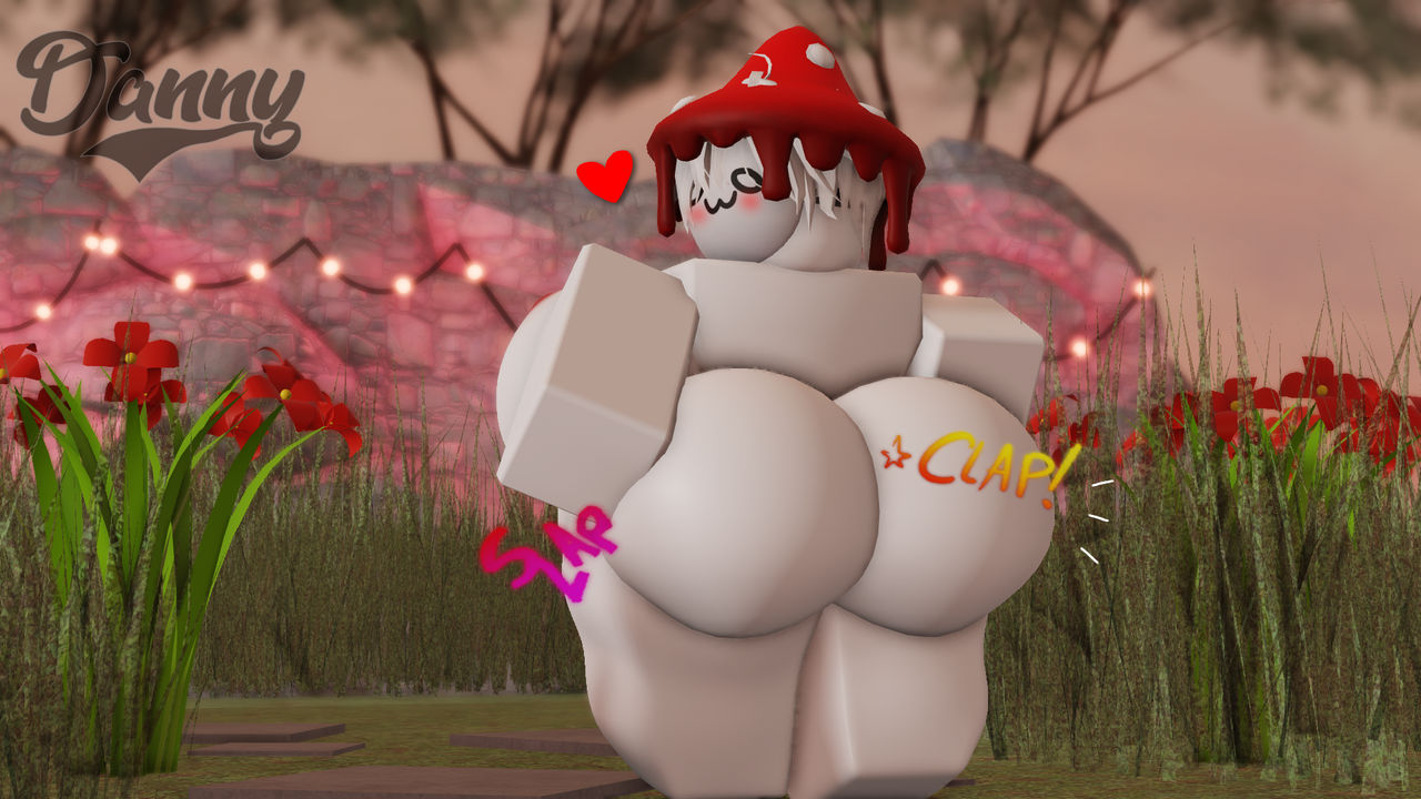 1girls, 3d, areolae, ass, ass focus, back view, big ass, big breasts, blush, bottom heavy, breasts, bubble ass, bubble butt, busty, clapping cheeks, faceless female, fat ass, female, female focus, female only, hat, heart, huge ass, huge breasts, humanoid, itsdefalt, large ass, large breasts, light skin, looking at viewer, looking back, mask, mushroom, mushroom humanoid, nude, nude female, oc, original character, outside, roblox, robloxian, shiny skin, standing, thick, thick ass, thick thighs, voluptuous, voluptuous female, white body, white hair, white skin