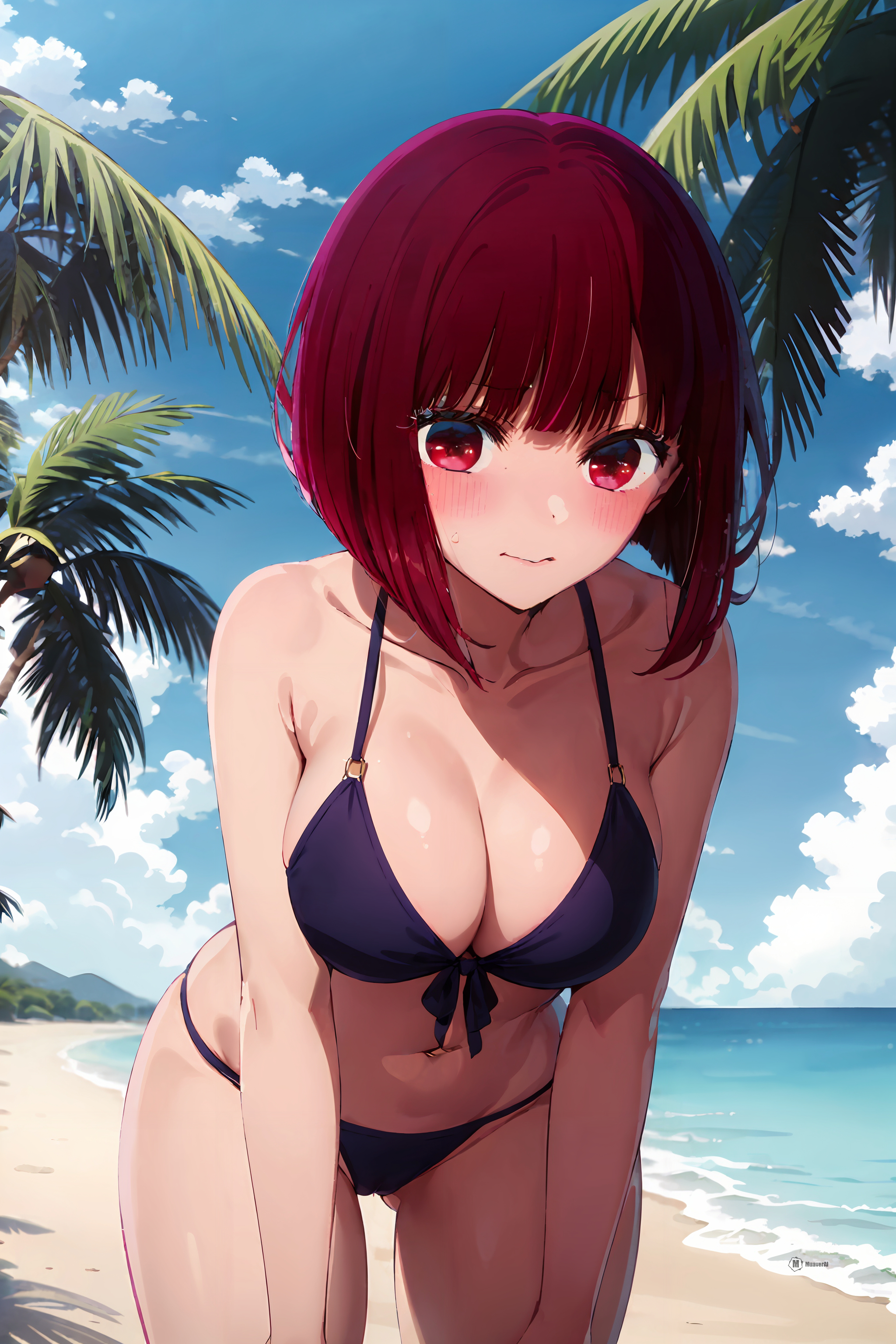 1girls, ai generated, arima kana, breasts, curvy body, curvy female, curvy figure, female, female focus, female only, huge breasts, oshi no ko, red hair, seductive look, stable diffusion, voluptuous, voluptuous female