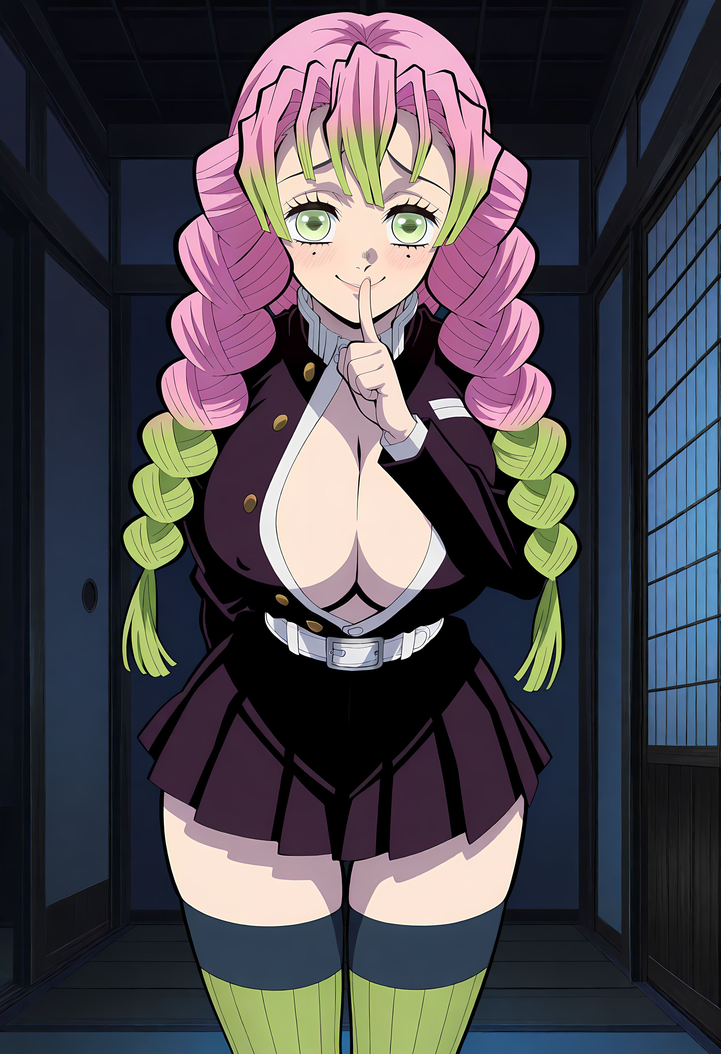 1girls, ai generated, aindroidparanoid, ass, big ass, big breasts, big butt, breasts, busty, butt, curvy, cute, demon slayer, fat ass, female, female only, hair, hi res, hips, huge ass, huge breasts, human, kanroji mitsuri, kimetsu no yaiba, large ass, large breasts, legs, mitsuri kanroji, narrow waist, slim waist, tagme, thick ass, thick thighs, voluptuous, waist, wide hips