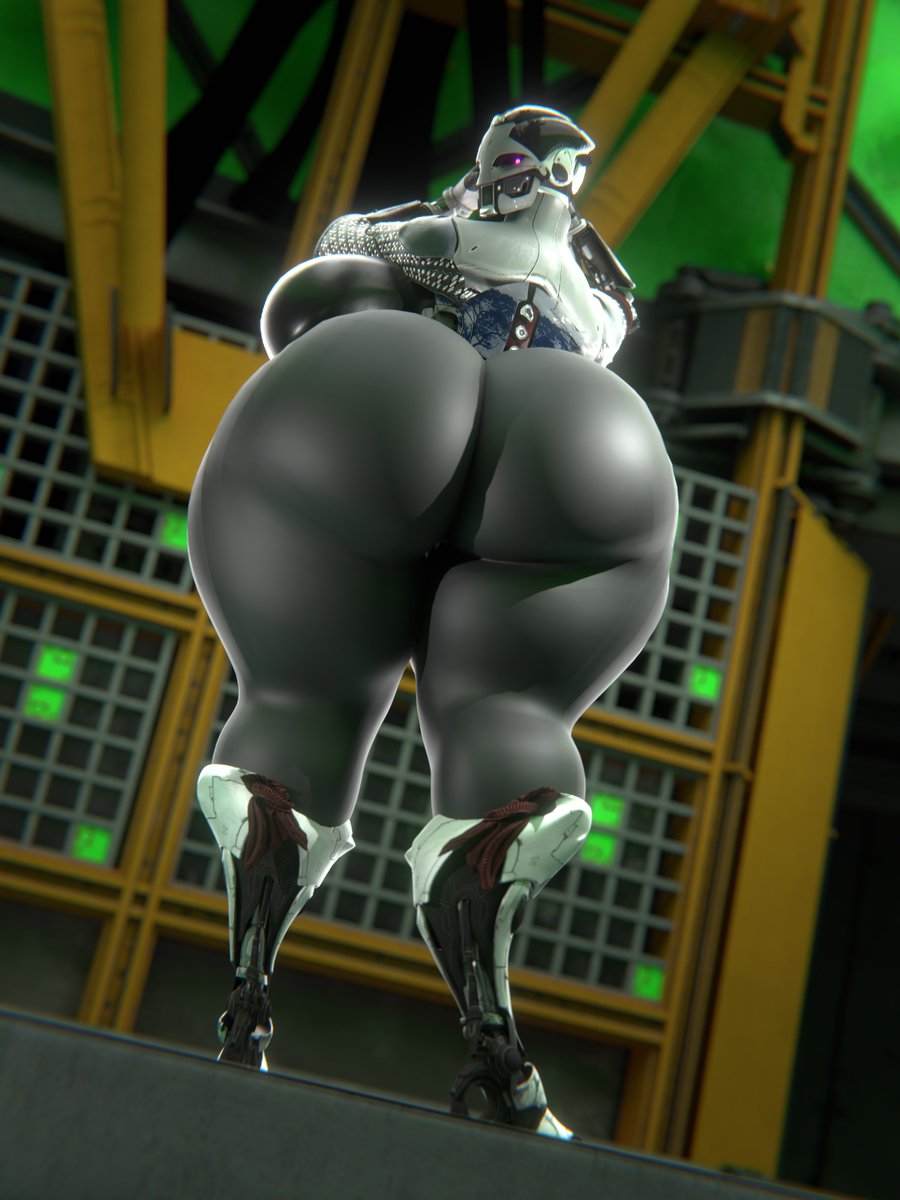 3d, ada-1, ass, big ass, big breasts, big butt, breasts, bubble ass, bubble butt, bungie, destiny (game), destiny 2, exo, female, huge ass, huge butt, hyper ass, hyper breasts, hyper butt, looking at viewer, qzk forte, robot