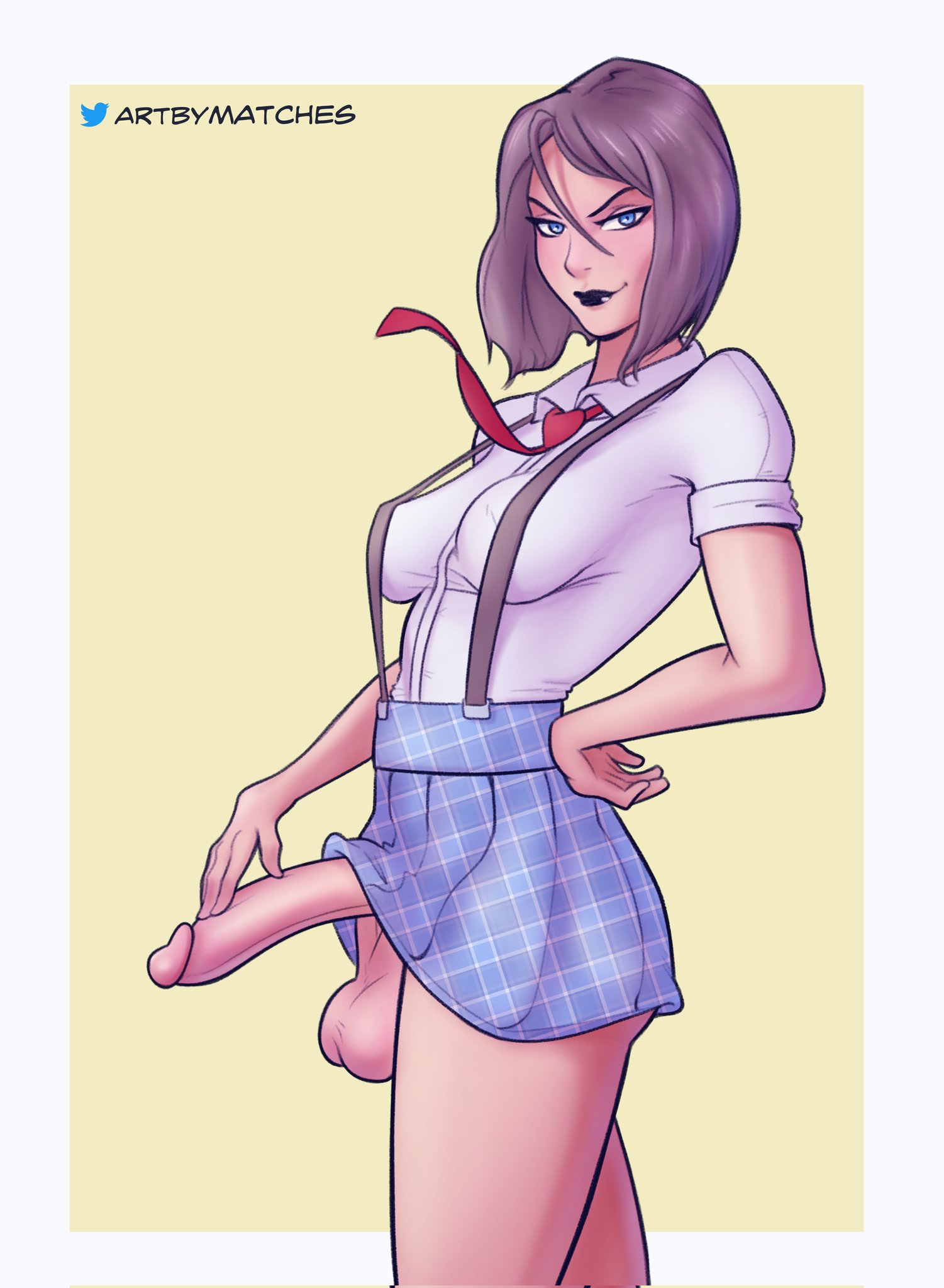 1futa, artbymatches, big penis, dickgirl, futa only, futanari, intersex, penis, tagme