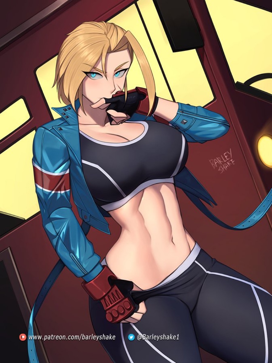1girls, barleyshake, blonde hair, breasts, cammy white, female, female only, fully clothed, short hair, solo, street fighter, street fighter 6