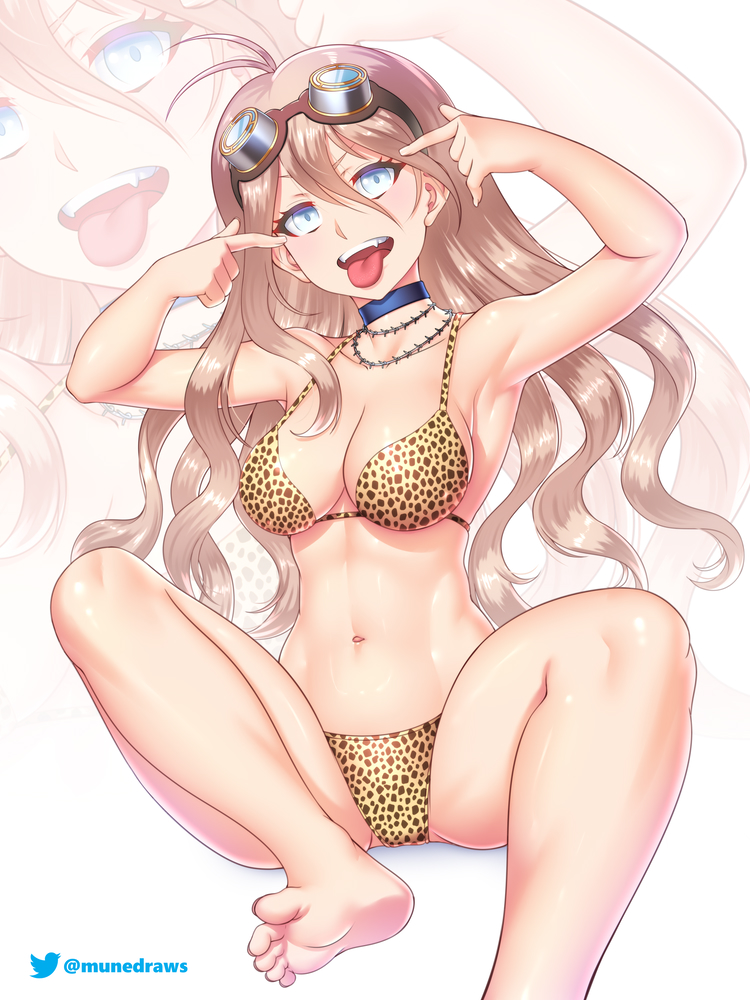 breasts danganronpa etchimune female female_only iruma_miu open_mouth solo straight_hair tagme