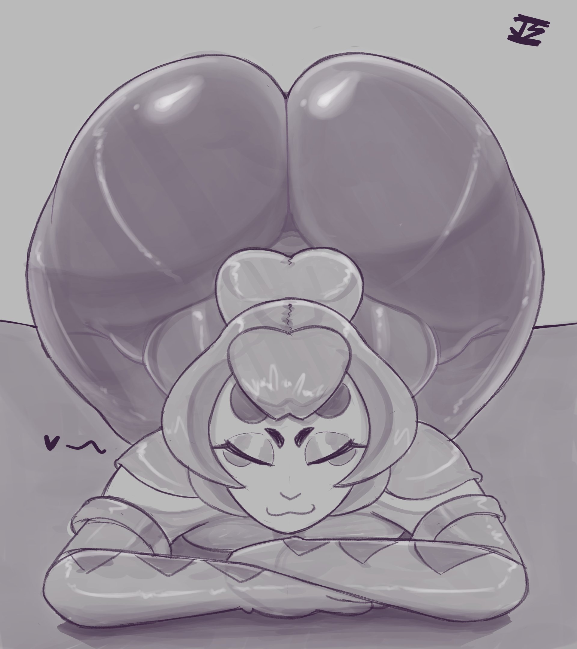 big ass, brawl stars, charlie (brawl stars), fat ass, female, female only, jams draws