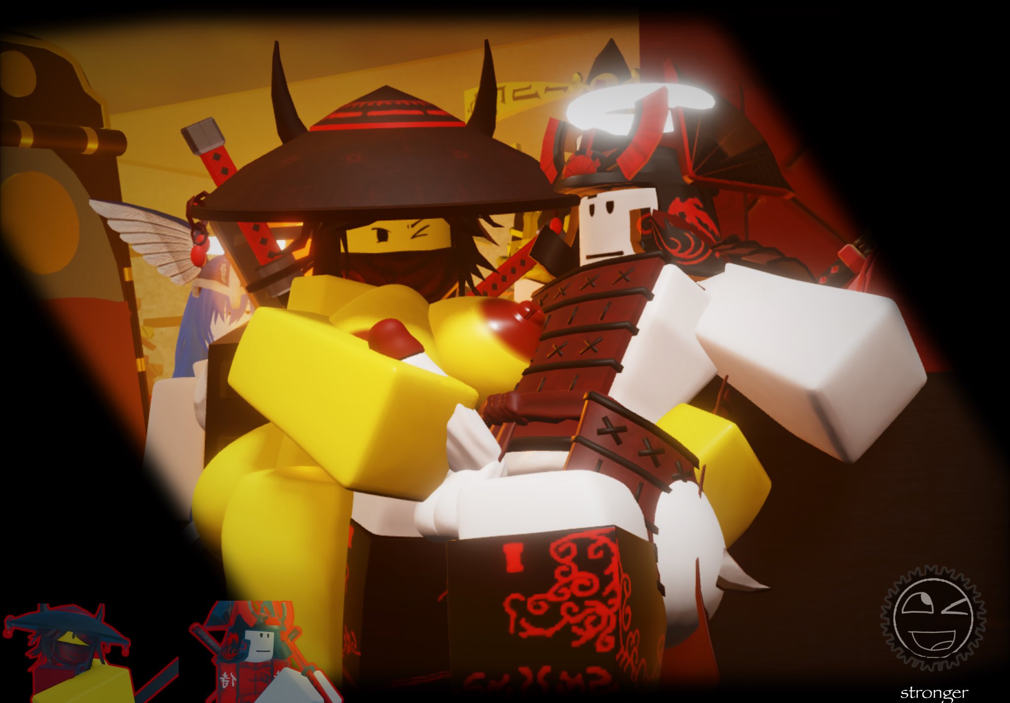 1boy, 1girls, 3d, areolae, ass, balls, breasts, dual windforce (the battle bricks), duo, duo focus, fury (the battle bricks), handjob, katana battler (the battle bricks), nipples, penis, punishment (the battle bricks), reference image, roblox, roblox game, robloxian, tagme, tbbfanatic, the battle bricks, thighs, tumore
