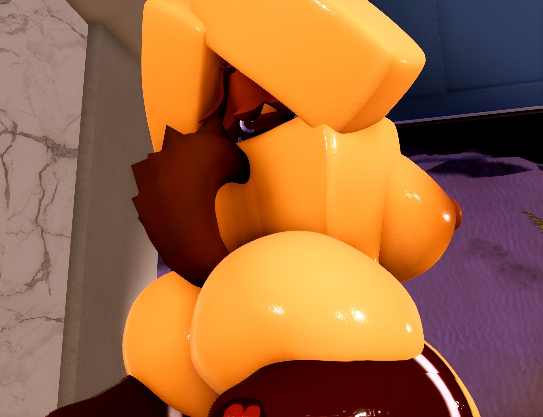 1boy, 3d, areolae, ass, ass focus, back, back focus, back view, big ass, breasts, indecentmary, mimi (typh), nipples, roblox, roblox avatar, robloxian, sitting, sitting on floor, sweat, sweating, tagme, thighs, typh