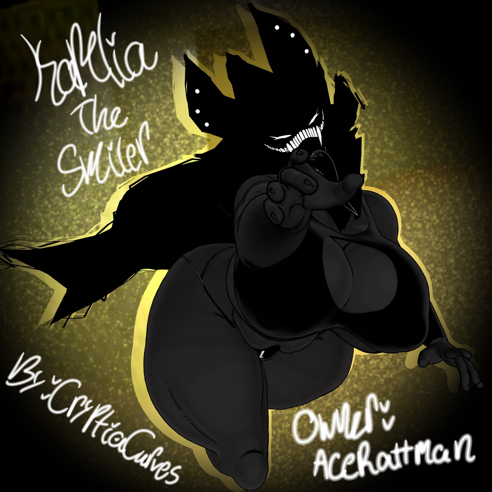 1girls, 3d, acerattman, big breasts, breasts, cally3d, clazzey, cryptiacurves, female, karelia (acerattman), latexghouls, monster, monster girl, nightmare waifu, original, smiler (the backrooms), solo, tagme, the backrooms, thick thighs