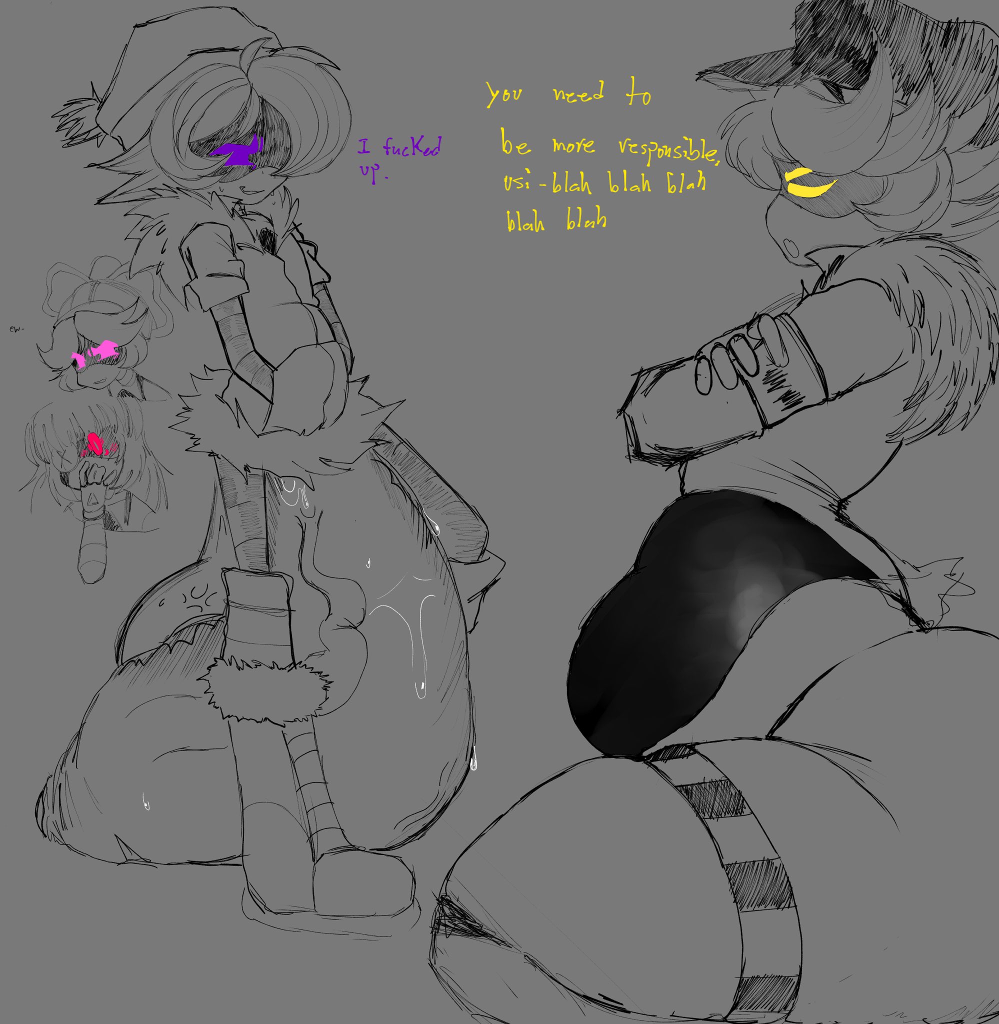1boy, 1futa, ass, balls, bottom heavy, cumflation, doll (murder drones), femboy, flaccid, futanari, huge ass, humanoid, hyper, hyper balls, hyper penis, impregnation, inflation, intersex, lizzy (murder drones), male, male pregnancy, mpreg, murder drones, n (murder drones), nude, penis, pregnancy, pregnant male, sweat, sweaty genitalia, sweaty penis, thick thighs, throbbing balls, u nkno3ngrounds, uzi (murder drones), vein, veiny penis, wide hips