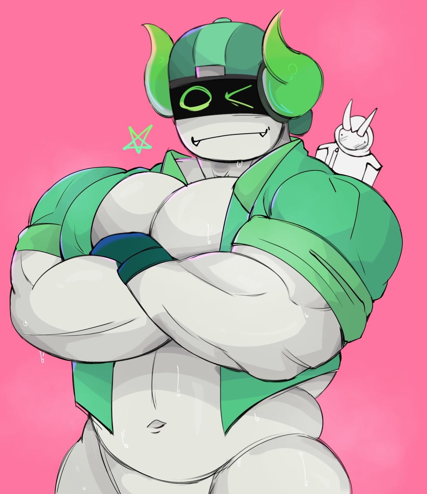 1boy, bara, boombox (phighting), gay, male, mentholplug, mthojunkyf, open shirt, phighting, roblox, roblox game, robloxian, slurpjunkk, solo, standing, tagme, yaoi