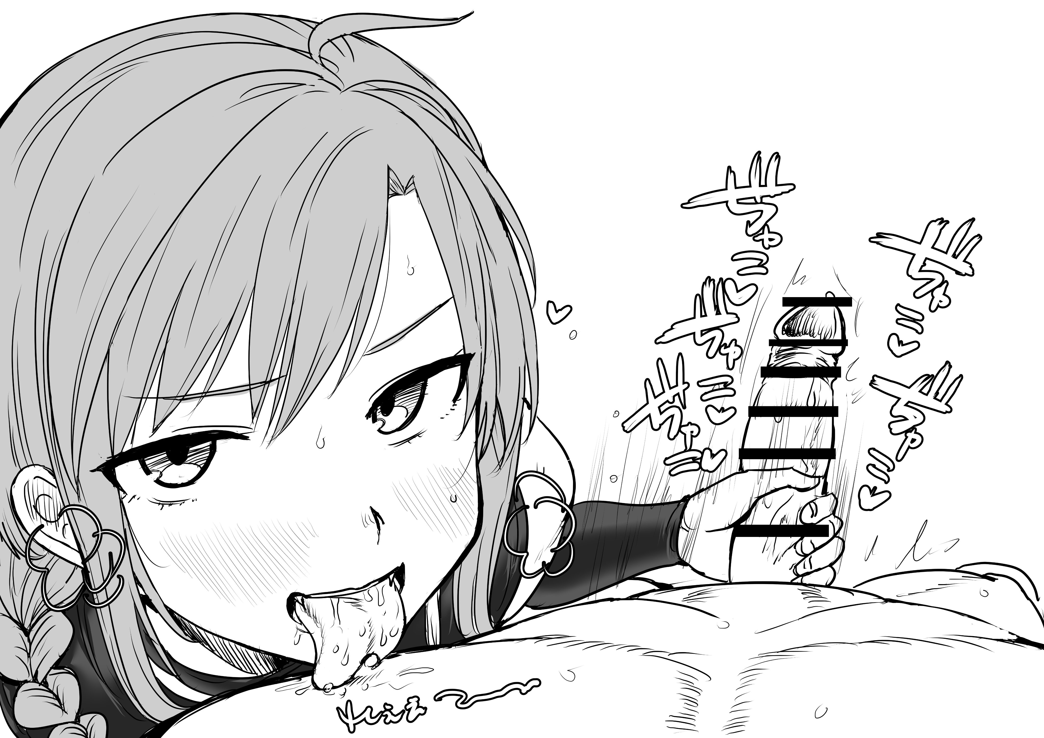 bride hair, female, femboy, feminine male, feminization, girly, handjob, imminent oral, kaiman garupan, licking, licking chest, male, nijisanji, nipple play, oral, otoko no ko, otokonoko, ryushen, ryuushen, staring at viewer, tomgirl, trap, virtual youtuber