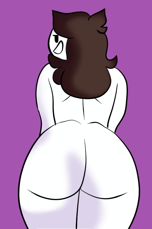 ass huge_ass jaiden jaiden_animations jaidenanimations lewdwigvondrake looking_at_viewer looking_back thick_ass thick_thighs youtube youtuber