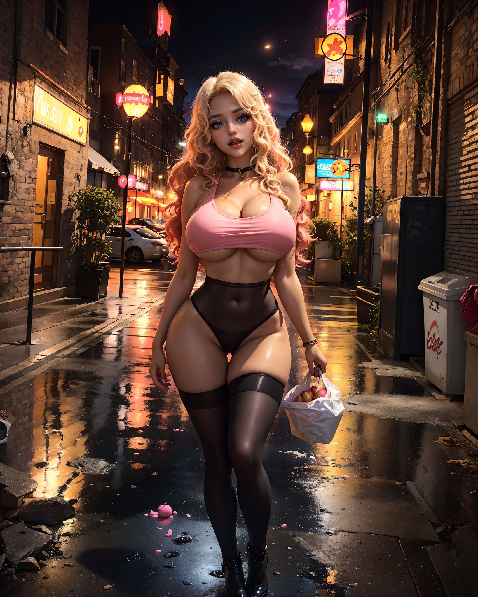 1girls, ai generated, ai hotties, blonde hair, breasts, curvaceous, curvy body, curvy female, female, female focus, female only, huge breasts, long hair, looking at viewer, seductive look, stable diffusion, voluptuous, voluptuous female