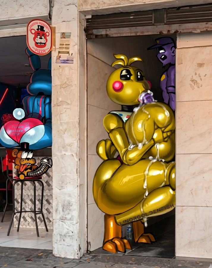 alley, alleyway, alleyway milf (meme), animatronic, animatronic female, anthro, beakless, big breasts, big penis, blowjob, chicken, chicken girl, cum, cum on breasts, engulfing paizuri, engulfing titfuck, erect, erect penis, female, five nights at freddy's, five nights at freddy's 2, fnaf, freddy plush, freddy plush (fnaf), human, human on android, human on anthro, human on humanoid, human on robot, humanoid, interspecies, large woman, linorgoldenfish, mechanical penis, medellin, colombia, paizuri, perpendicular paizuri, perpendicular titfuck, phasianid, purple guy, purple guy (fnaf), robot, robot girl, scottgames, straight, titfuck, titjob, toy bonnie (fnaf), toy chica (fnaf), yellow, yellow skin