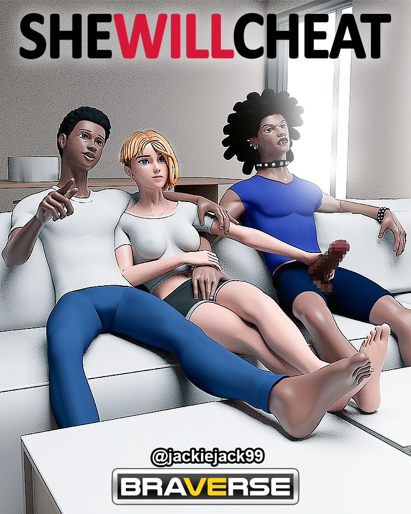 1girls 2boys 3d asymmetrical_hair blonde_hair casual casual_sex censored_penis cheating clothed couch cuckold dark-skinned_male dark_hair dark_skin female gwen_stacy handjob hidden hobart_brown human human_only interracial jackiejack99 light-skinned_female light_skin male marvel miles_morales mosaic_censoring pale-skinned_female pale_skin parody pixelated spider-gwen spider-man spider-man:_across_the_spider-verse spider-man_(series) spider-punk stupid text