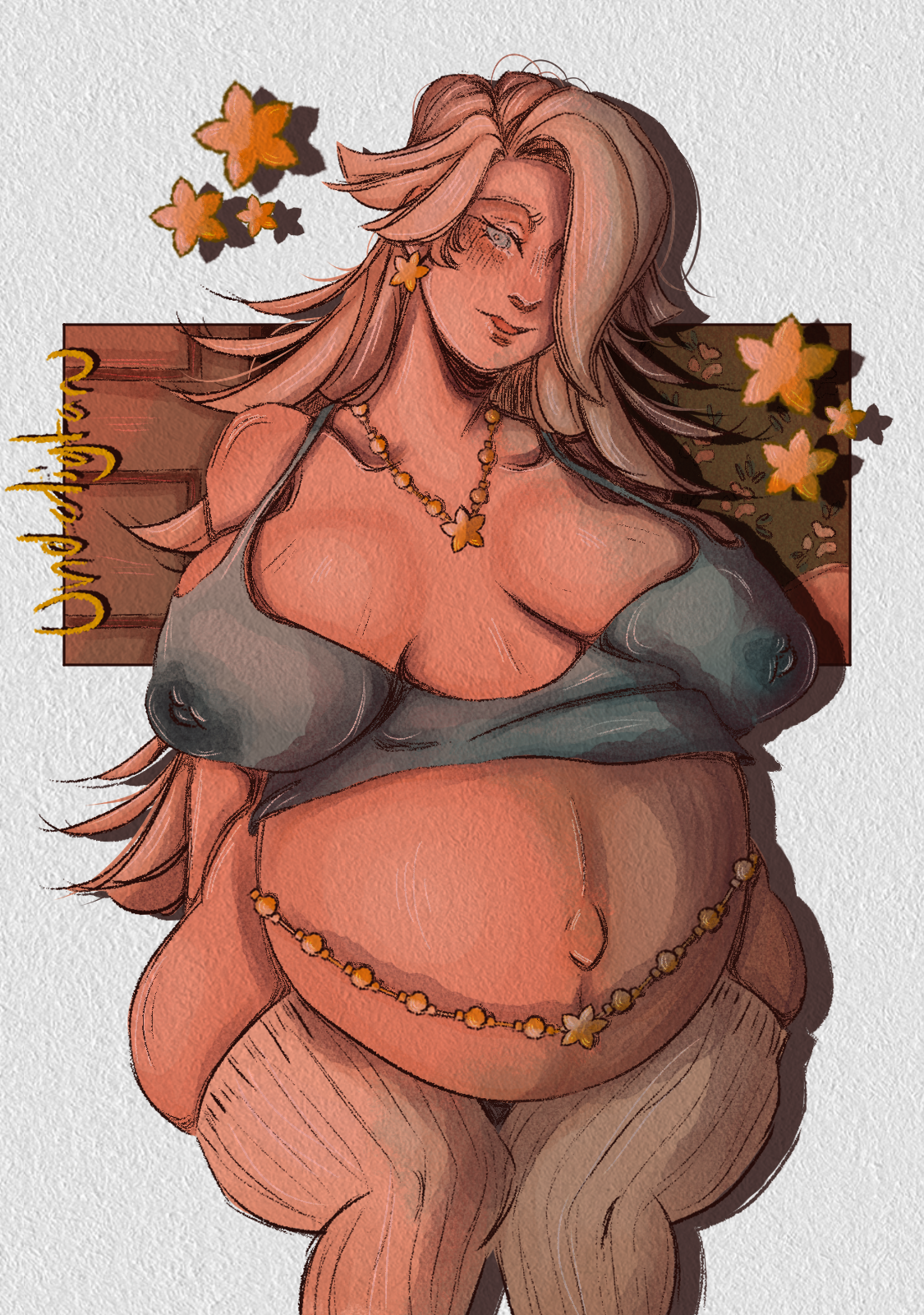 blonde hair, blue eyes, blush, breasts, female, heavily pregnant, hyper pregnancy, lactation, lactation through clothes, large breasts, mario (series), pregnancy, pregnant, princess rosalina, self upload, thick thighs, underligtarv, wide hips