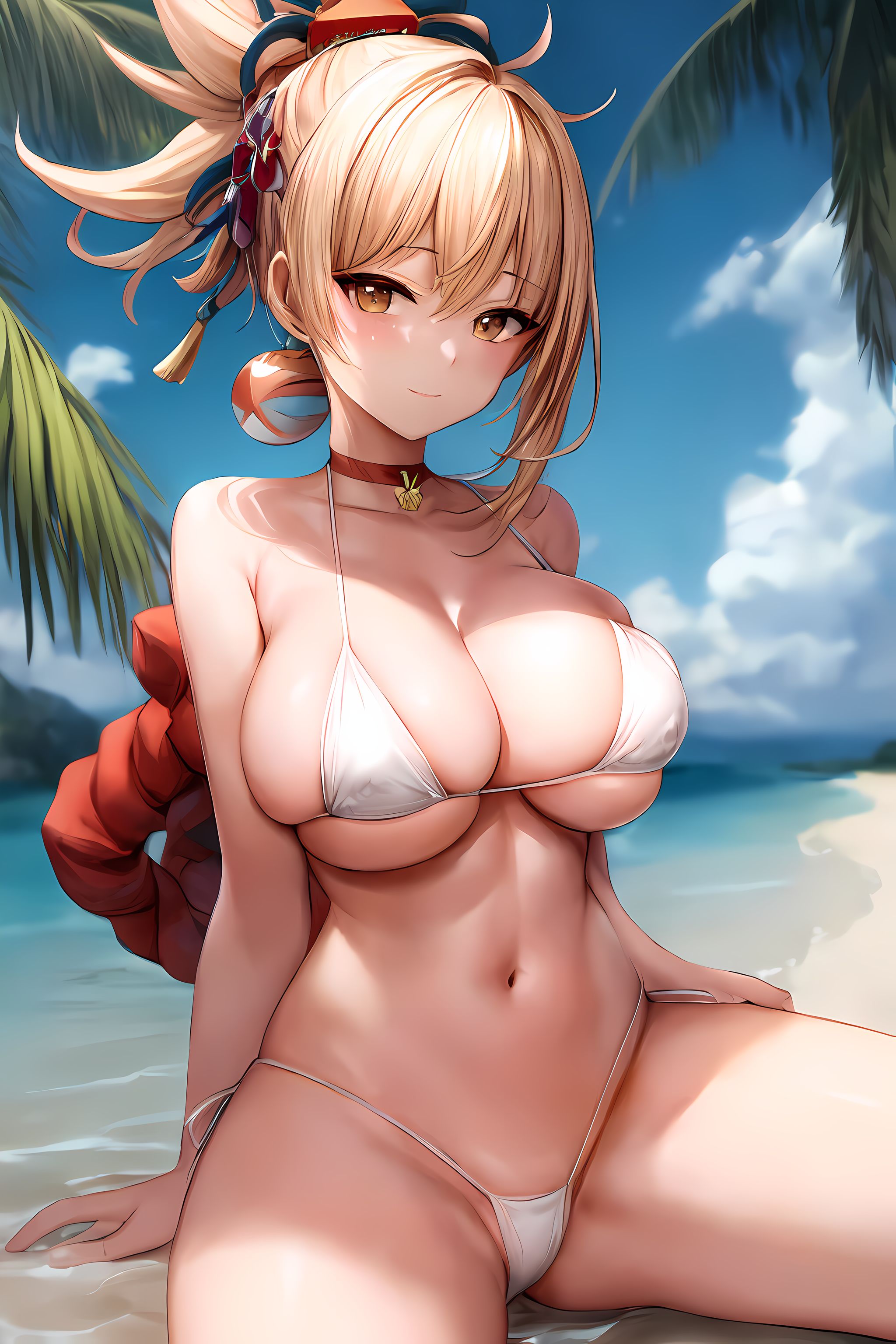 1girls, ai generated, breasts, curvaceous, curvy body, curvy figure, female, female focus, female only, genshin impact, huge breasts, stable diffusion, voluptuous, voluptuous female, yoimiya (genshin impact)