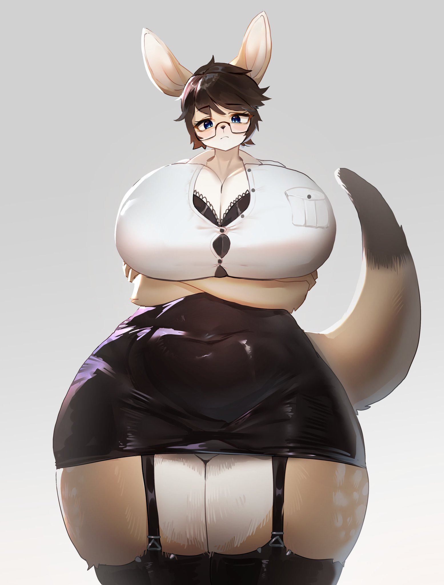 1girls, ass, big ass, big breasts, big thighs, breasts, breasts bigger than head, female, female only, gigantic breasts, huge ass, huge breasts, huge thighs, no humans, office clothing, office lady, office lady outfit, pencil skirt, solo, solo female, thick, thick ass, thick thighs, thighs, thighs bigger than head, thighs bigger than torso, utterangle, voluptuous, voluptuous female, wide hips