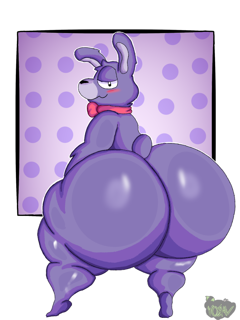 bonnie_(fnaf) conejo conejo_cola fat_ass five_nights_at_freddy's fnaf gigantic_ass huge_ass purple_body purple_hair yoshuacomoyoshu