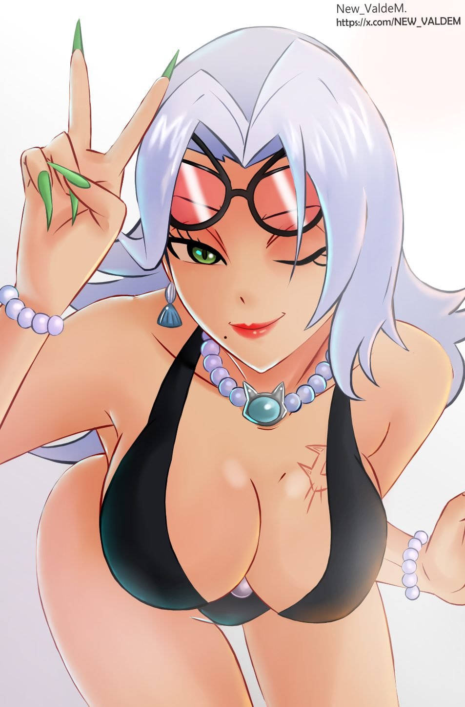 1girls, 2026, 2d, big breasts, black cat (coastal cat), black cat (marvel rivals), black cat (marvel), cleavage, felicia hardy, female, female only, marvel, marvel rivals, new valdem, solo, spider-man (series), swimsuit, wink