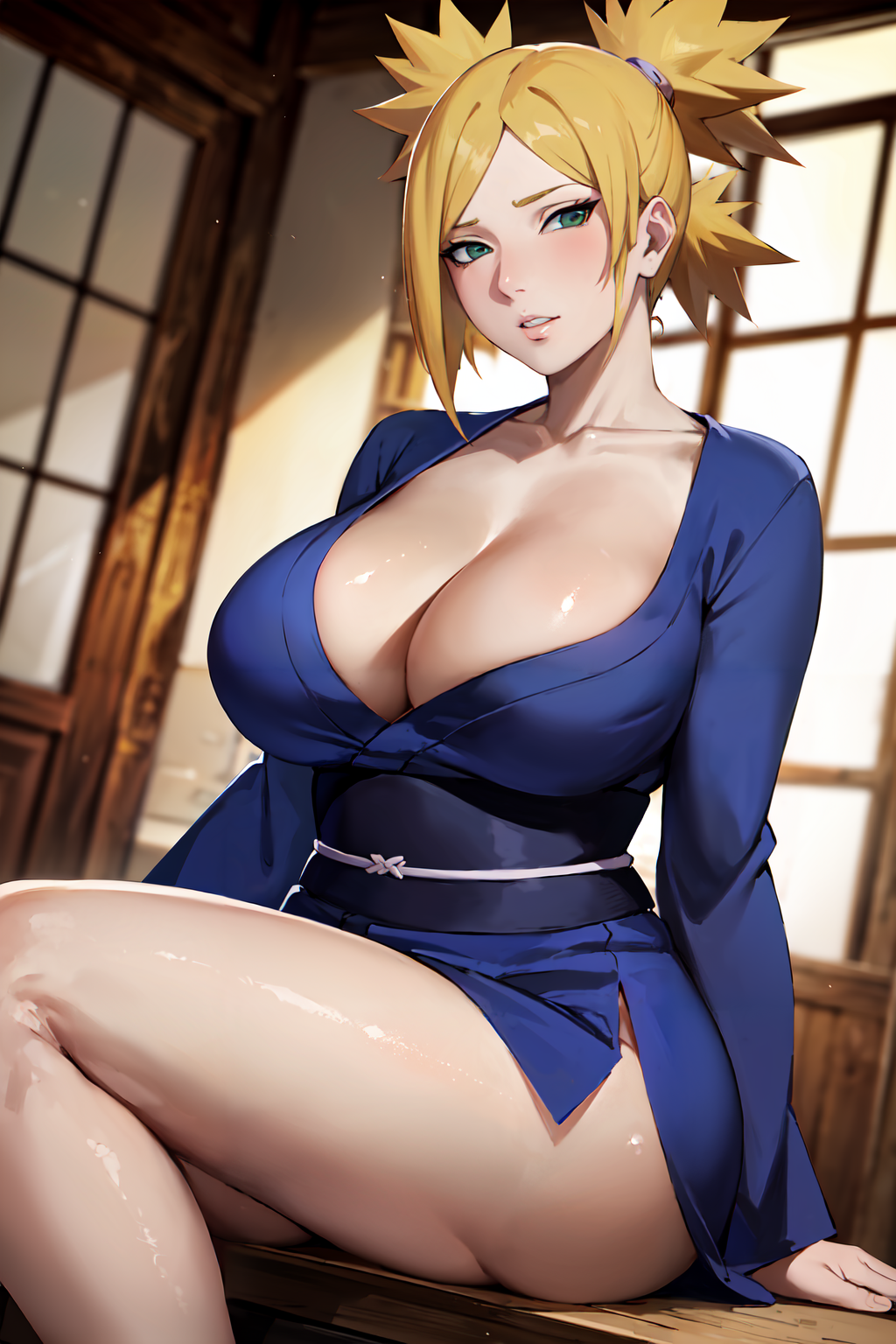 1girls ai_generated ass bare_chest bare_legs bare_thighs barely_clothed bench big_ass big_breasts blonde_hair blush boruto:_naruto_next_generations bottomless bottomless_female breasts breasts_bigger_than_head bubble_ass bubble_butt clothed_female clothing crossed_legs embarrassed female female_only horny horny_female huge_ass kimono large_breasts light-skinned_female light_skin lipstick looking_at_viewer makeup mature mature_female milf mostly_nude nai_diffusion naruto naruto_(series) no_bra no_panties oppai pink_lips pinup sash short_kimono sitting sitting_on_bench solo solo_focus stable_diffusion tanumanai teal_eyes temari thick_thighs thighs tied_hair top_heavy top_heavy_breasts twintails voluptuous voluptuous_female wide_sleeves yukata