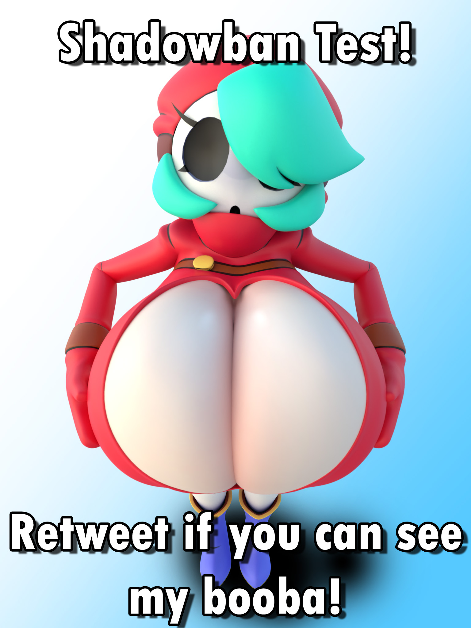 big breasts, boob window, breasts, cally3d, clazzey, clothed, cryptiacurves, female, female only, huge breasts, mario (series), nintendo, shocking (artist), shy gal, shygal (cryptiacurves), super mario bros. 2, vrchat avatar, vrchat model, yume kōjō: doki doki panic