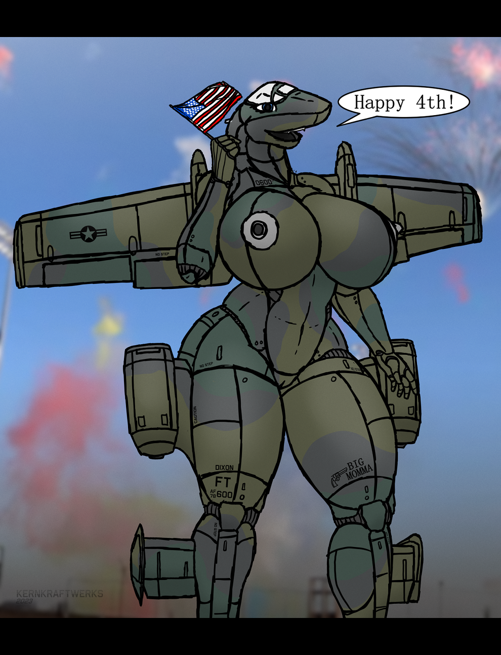 a-10 a-10_thunderbolt aeromorph aircraft american_flag big_breasts flag jet_engine kernkraftwerks living_aircraft living_machine simple_background thick_thighs wings