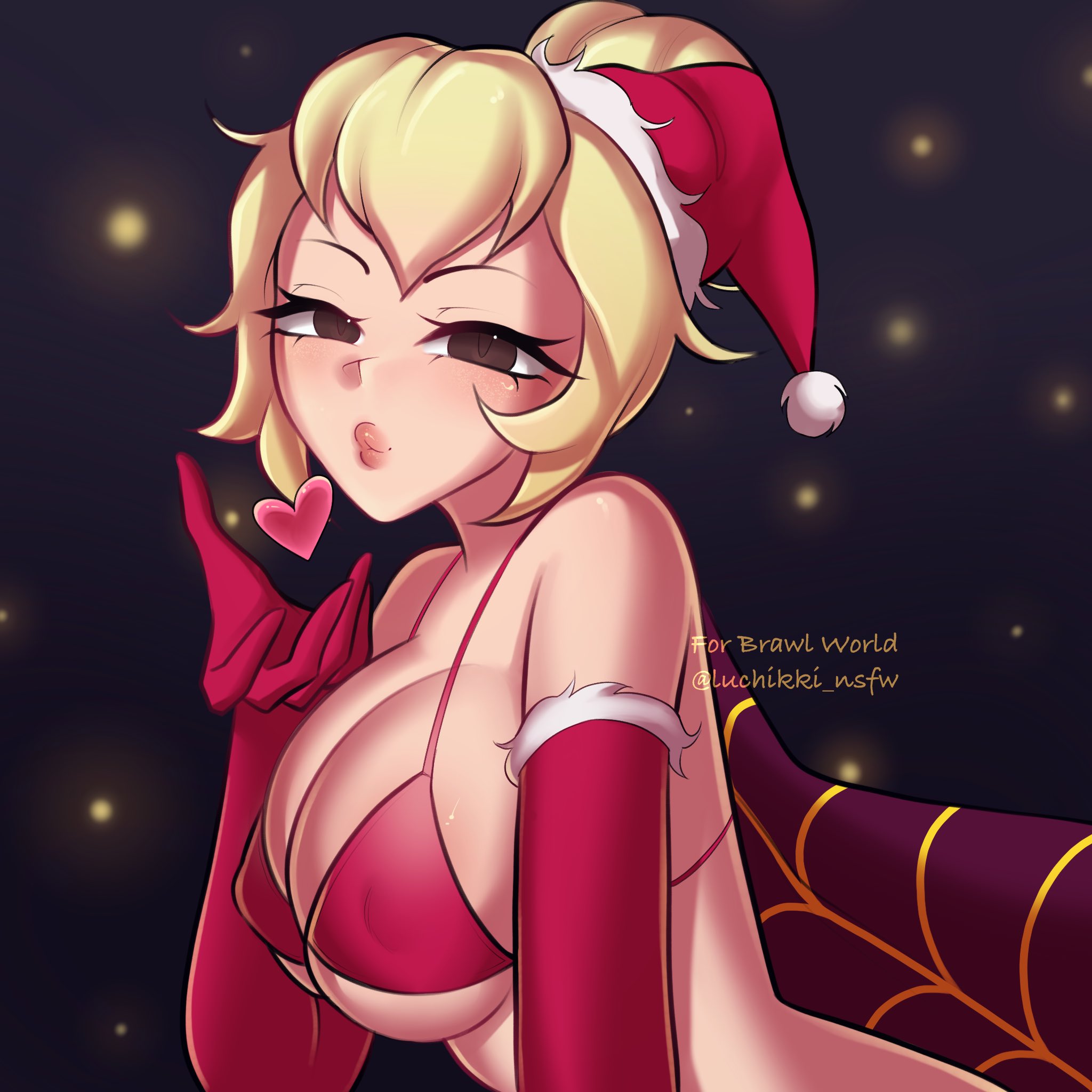 brawl stars, charlie (brawl stars), christmas, female, luchikki