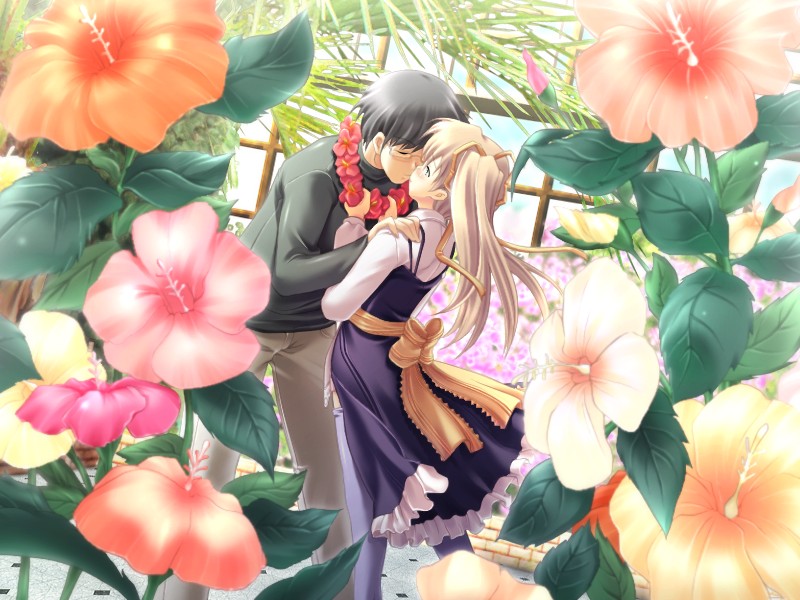 dream_soft female flower kissing male natural_another_one_2nd_belladonna yachigusa_kyouka