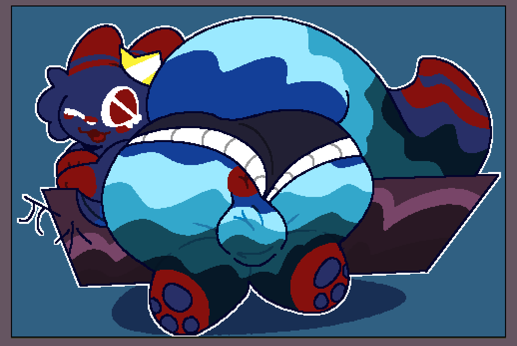 1boy anthro_focus ass big_ass fat femboy furry male n64disks