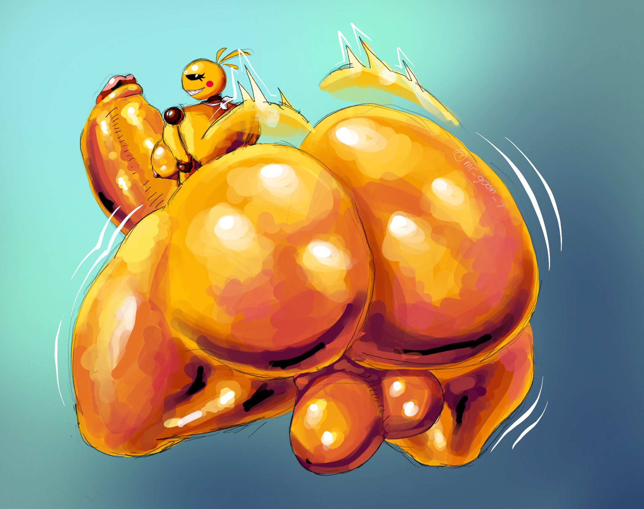 1futa, animatronic, animatronic female, big ass, big penis, big thighs, chicken, chicken girl, female, five nights at freddy's, five nights at freddy's 2, futa on female, futanari, hung futa, hyper, hyper ass, hyper penis, hyper thighs, intersex, mr goon, penis, robot, robot girl, scottgames, solo, toy chica (fnaf), twerk, twerking