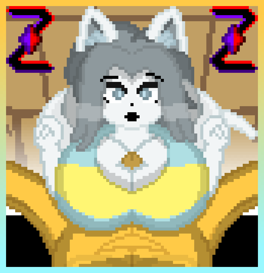1boy 1girls abs ass big_ass big_breasts breasts cat_ears cat_tail catgirl frisk frisk_(undertale) nipples paizuri pixel_art self_upload tail temmie temmie_(undertale) undertale undertale_(series) zixy