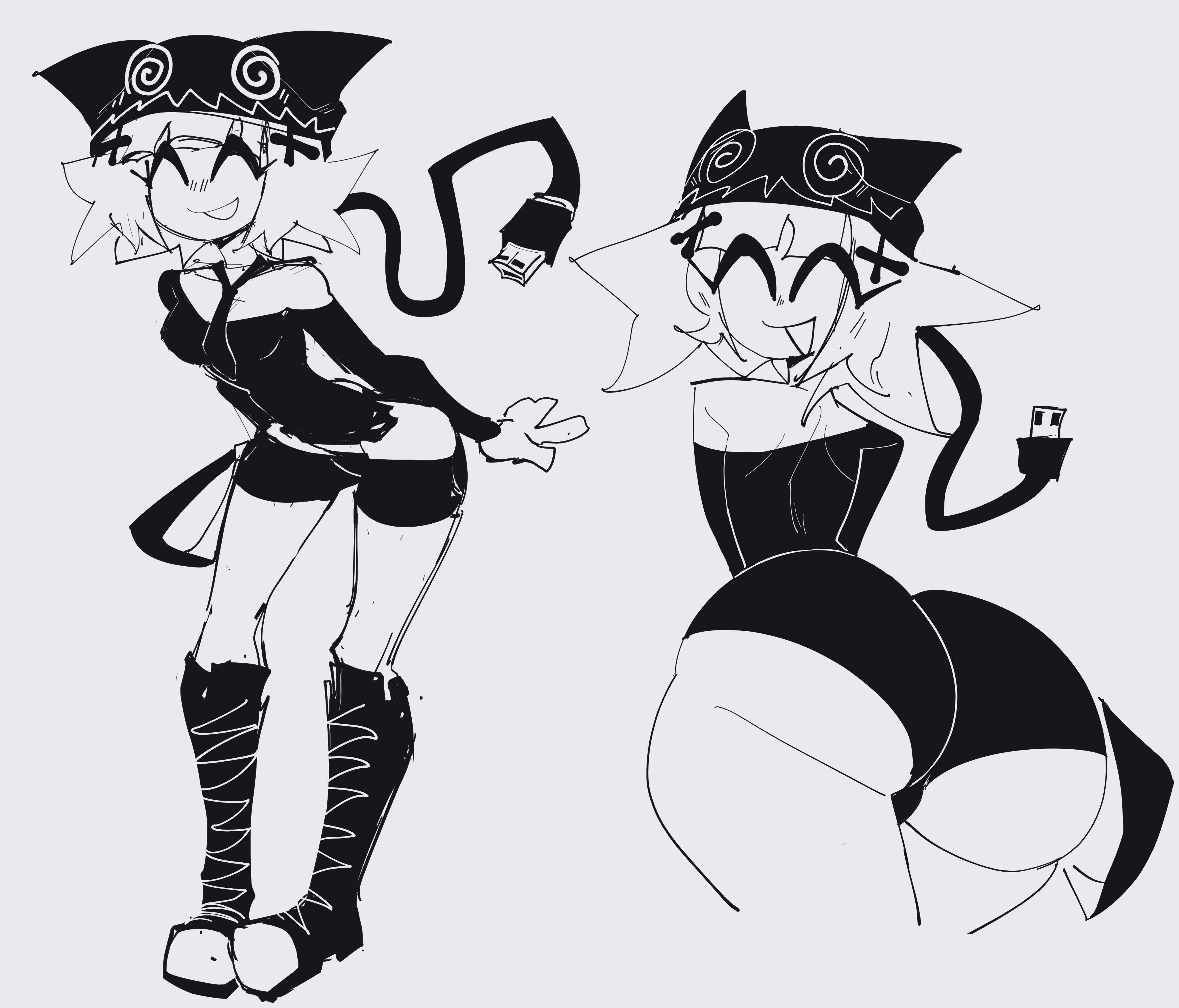 2girls, aiienchi, ass, big ass, breasts, female, presenting ass, presenting hindquarters, roblox, roblox avatar, shorts, twitter