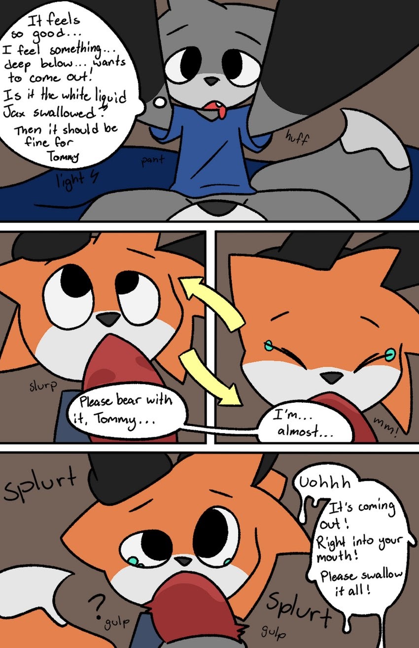 2boys, artist request, blowjob, cub, furry, gay, incest, lightningb0lt01, male, male cub, male only, male/male, yiff
