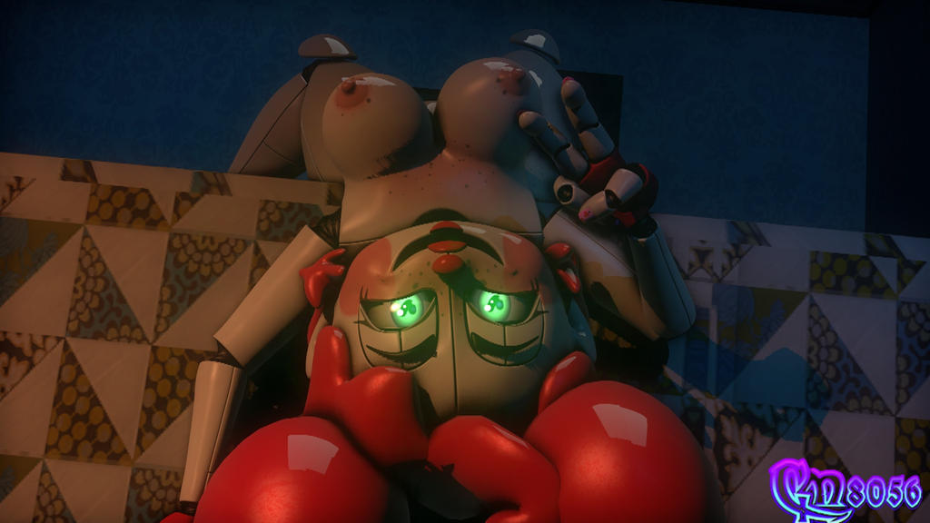 3d, animatronic, baby (fnafsl), bedroom, breasts, circus baby, circus baby (fnaf), clown, clown girl, female, five nights at freddy's, five nights at freddy's 4, five nights at freddy's: sister location, fnaf, glowing eyes, green eyes, haunted, laying down, laying on bed, looking at viewer, naked, naked female, night, nipples, nude, nude female, on bed, possessed, red hair, robot, robot girl, scottgames, sfm, sister location, so87baby, solo, source filmmaker, summer baby (rynfox), summer of 87 baby, twintails, ultimate custom night, upside-down