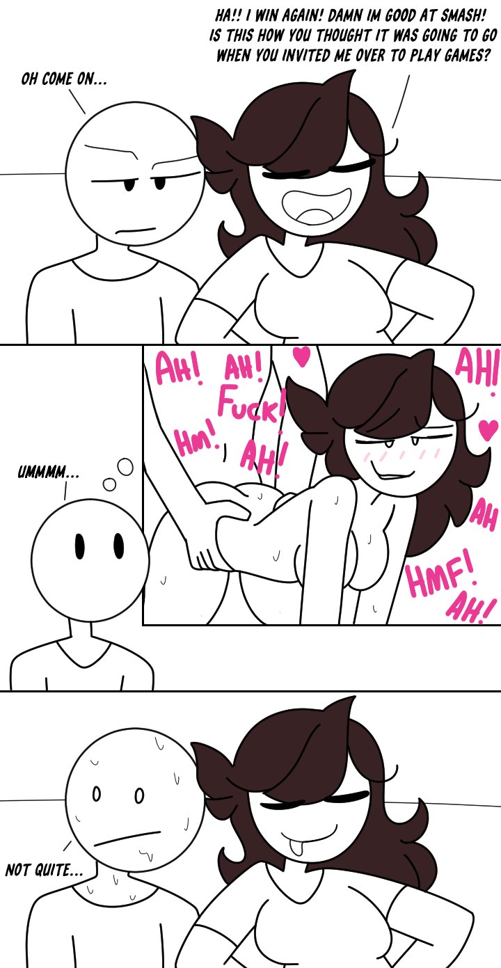 1boy 1girls accurate_art_style ass blush breasts closed_eyes comic doggy_style fantasizing fantasy friendzoned heart imagination intrusive_thoughts jaiden jaiden_animations jaiden_friend lewdyrewdy misunderstanding nude sex straight super_smash_bros. sweat tongue_out youtube youtuber